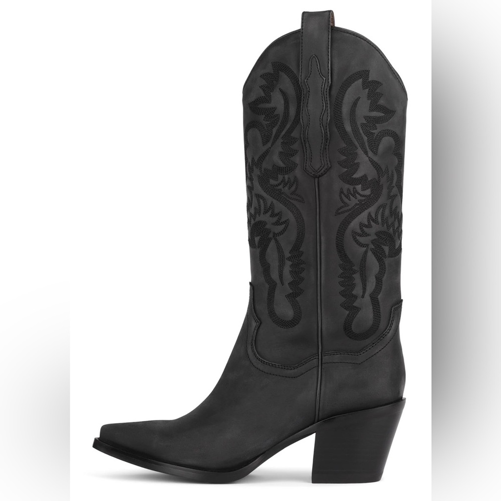 Jeffrey Campbell Dagget Western Boots, Black Washed — Women’s size 9